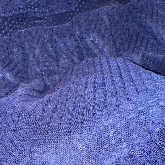 Lulus- NWT Navy Mesh One-Shoulder Mini Dress size Small - Picture 14 of 16